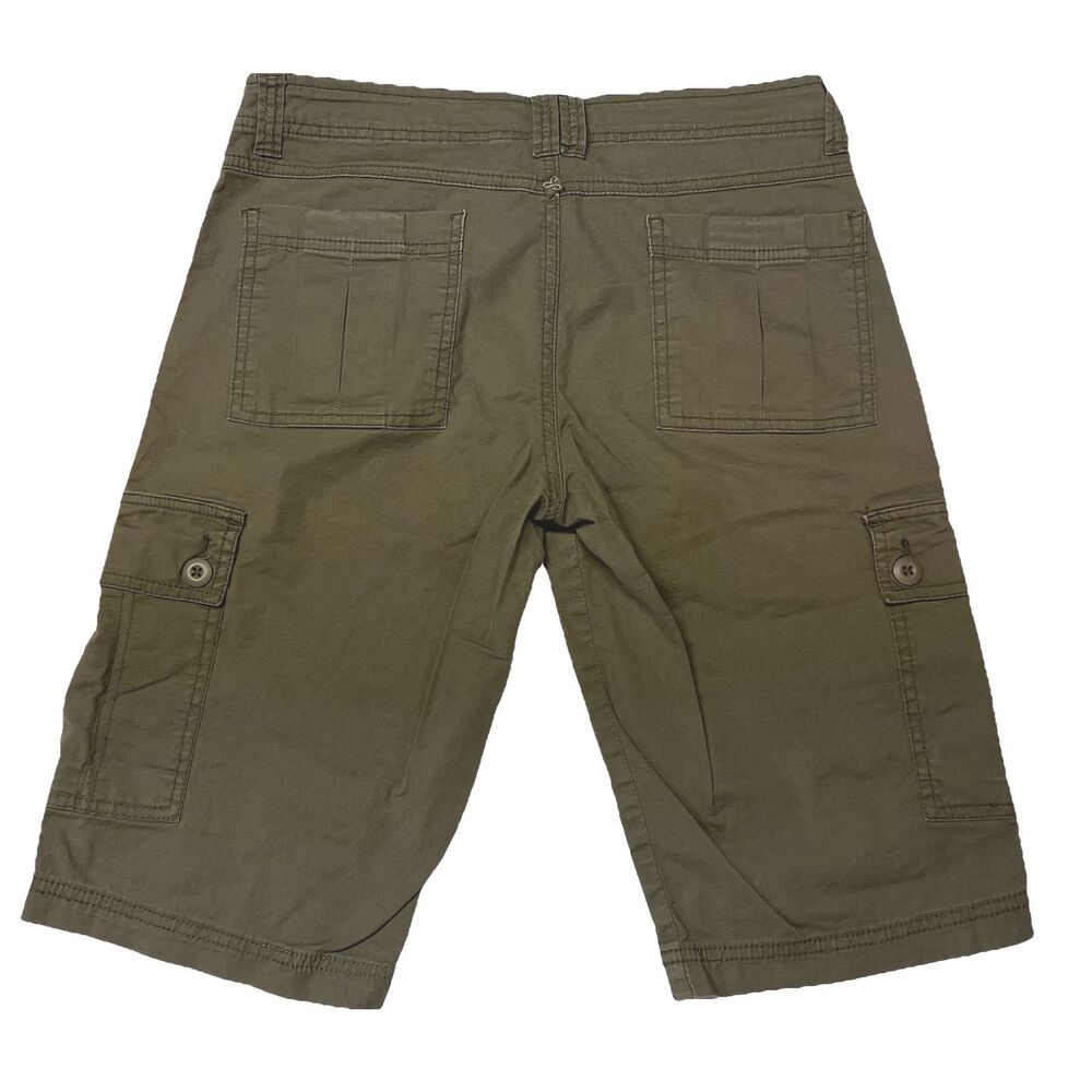 Prana Women's Low Rise Bermuda Cargo Shorts Outdoor 12.5" Inseam Size 6 Green - Picture 4 of 13